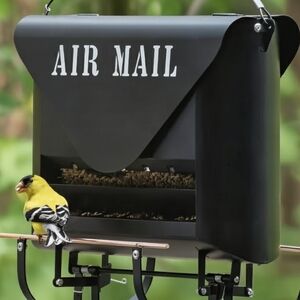 Black Air Mail Bird Feeder